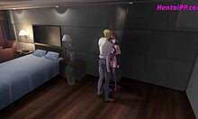 Hentai女孩第一次约会就交了男朋友,他们还上了床。